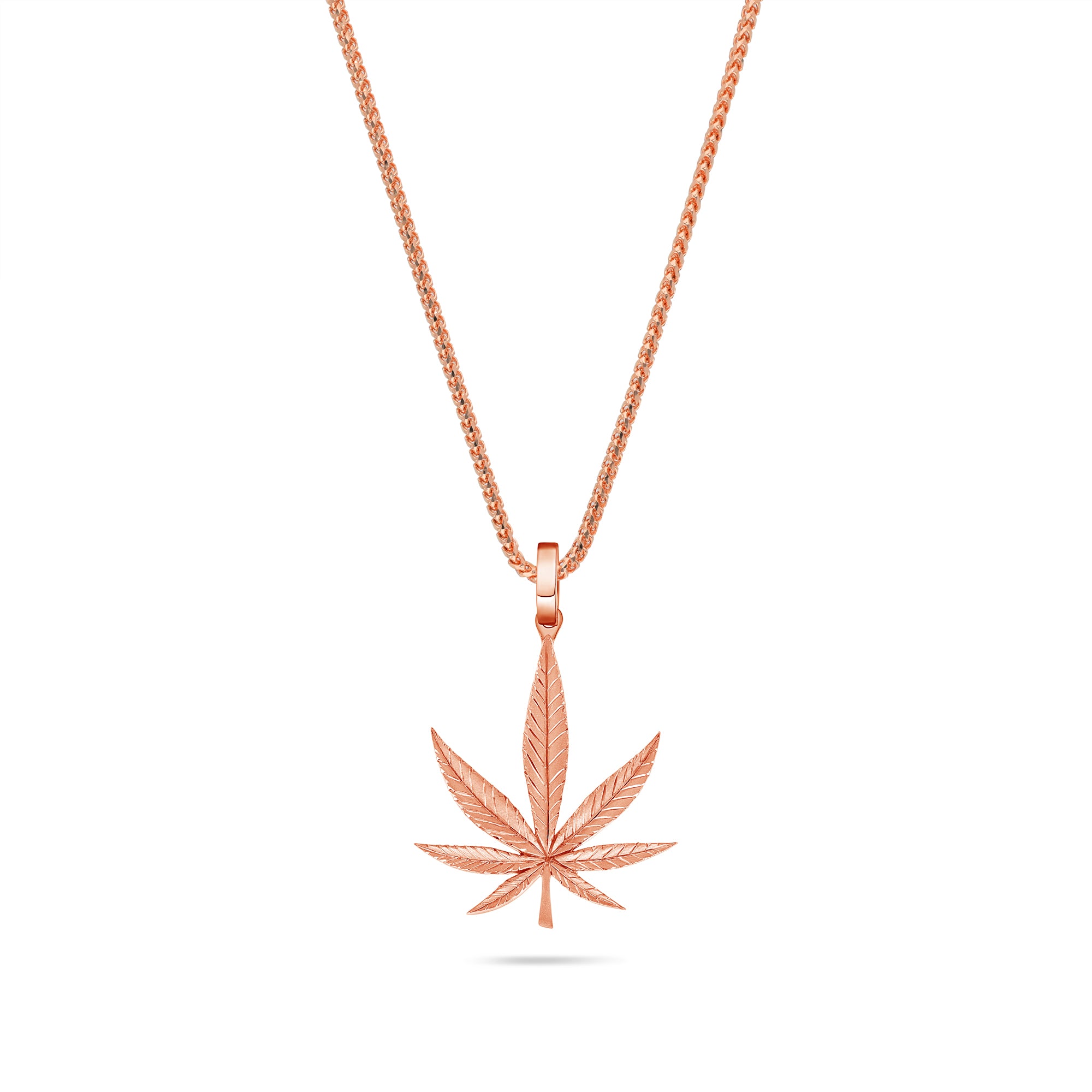 Milli Marijuana Leaf Piece (Solid Gold)