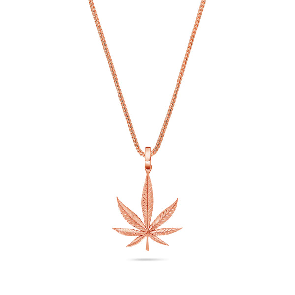 Milli Cannabis Leaf Piece (Solid Gold)