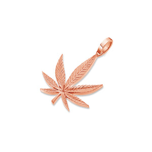 Milli Cannabis Leaf Piece (Solid Gold)