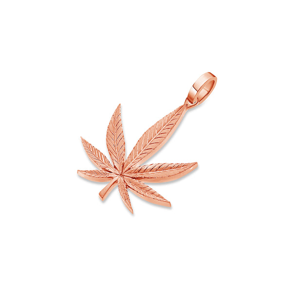Milli Cannabis Leaf Piece (Solid Gold)