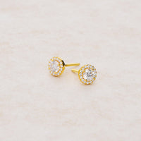 Elle Diamond Stud Earrings (1.00 Carat Total)