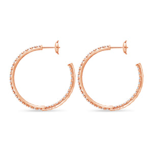 Ciera Diamond Hoop Earrings (40mm)