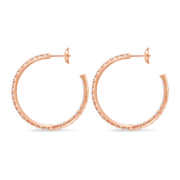 Ciera Diamond Hoop Earrings (40mm)