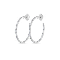 Maeve Diamond Hoop Earrings (30mm)