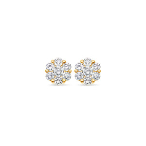 Dax Diamond Cluster Earrings (11mm)