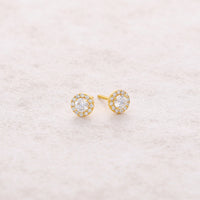 Elle Diamond Stud Earrings (0.45 Carat Total)