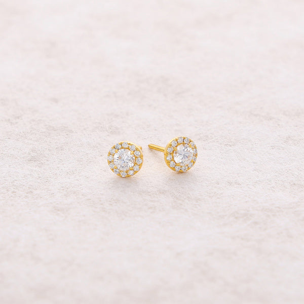 Elle Diamond Stud Earrings (0.45 Carat Total)