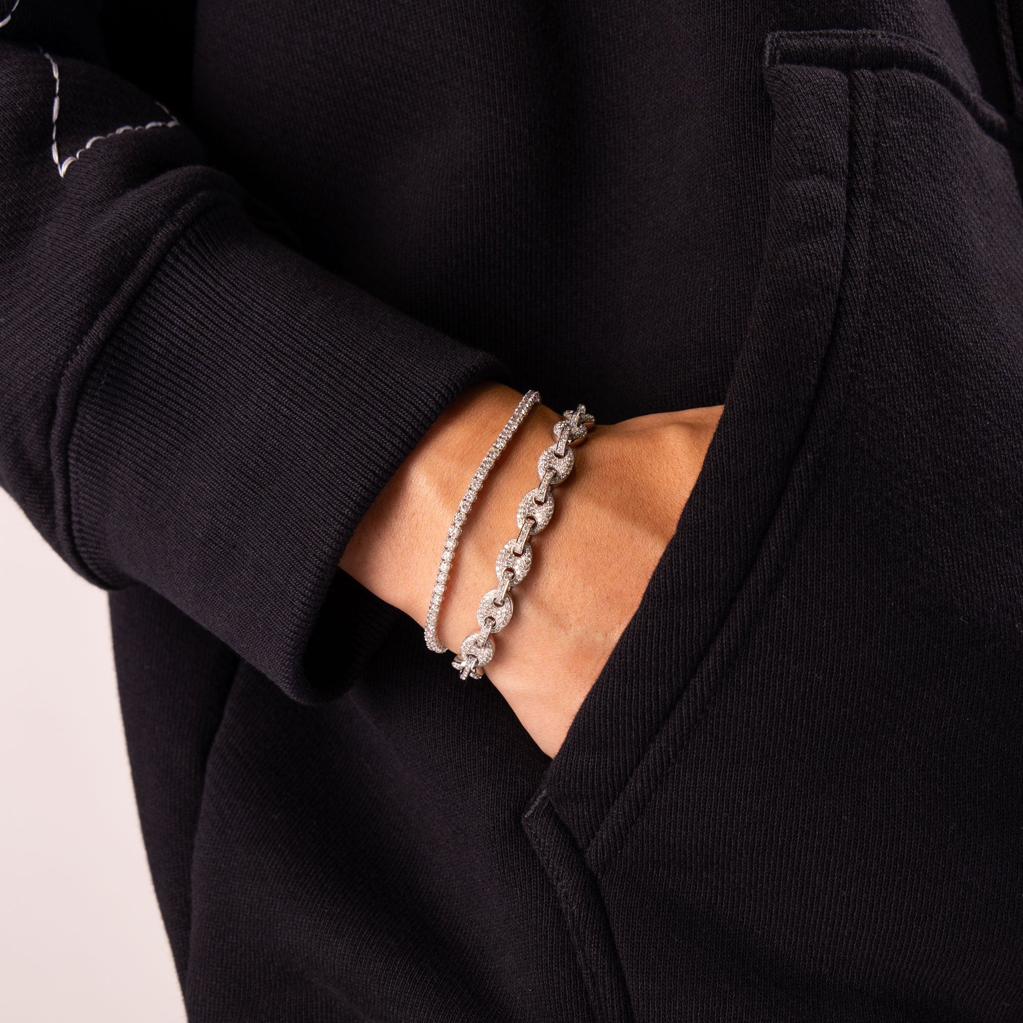 Vincent Diamond Tennis Bracelet (5-Point)