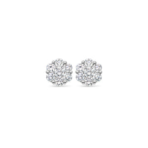 Dax Diamond Cluster Earrings (11mm)