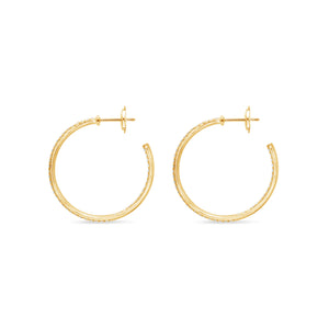 Maeve Diamond Hoop Earrings (30mm)