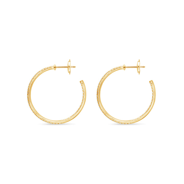 Maeve Diamond Hoop Earrings (30mm)