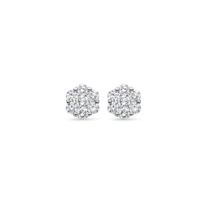 Baby Dax Diamond Cluster Earrings (10mm)
