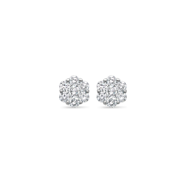 Baby Dax Diamond Cluster Earrings (10mm)