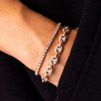 Vincent Diamond Tennis Bracelet (8-Point)
