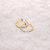 Maeve Diamond Hoop Earrings (30mm)