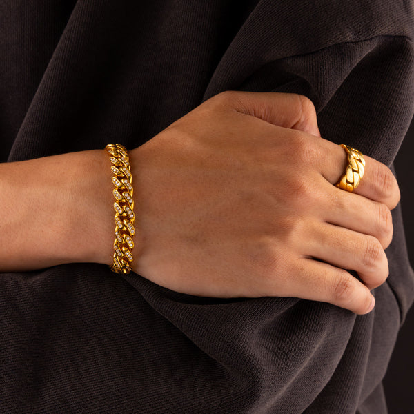 Diamond Cuban Link Bracelet (9mm)