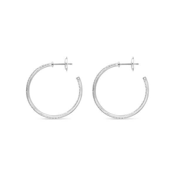 Maeve Diamond Hoop Earrings (30mm)
