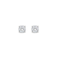 Solitaire Diamond Stud Earrings - 4 Prongs (GIA, 0.50 Carat Total, Round)