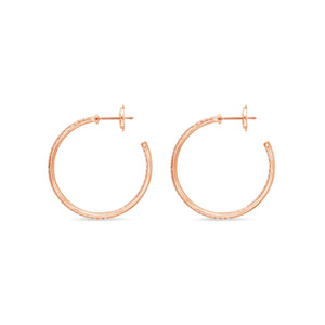 Maeve Diamond Hoop Earrings (30mm)
