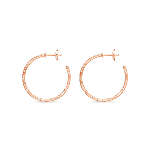 Maeve Diamond Hoop Earrings (30mm)