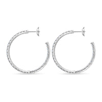Ciera Diamond Hoop Earrings (40mm)
