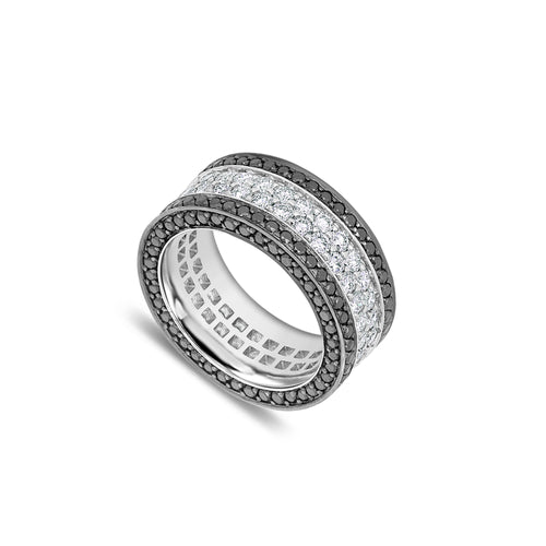 Massimo Eternity Ring (Oreo, 2-Row)