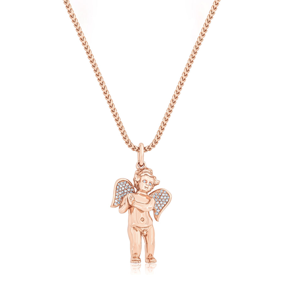 Baby Cherub Angel (Praying Hands, Partially Iced)