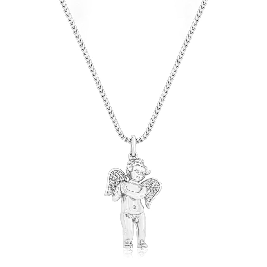 Baby Cherub Angel (Praying Hands, Partially Iced)