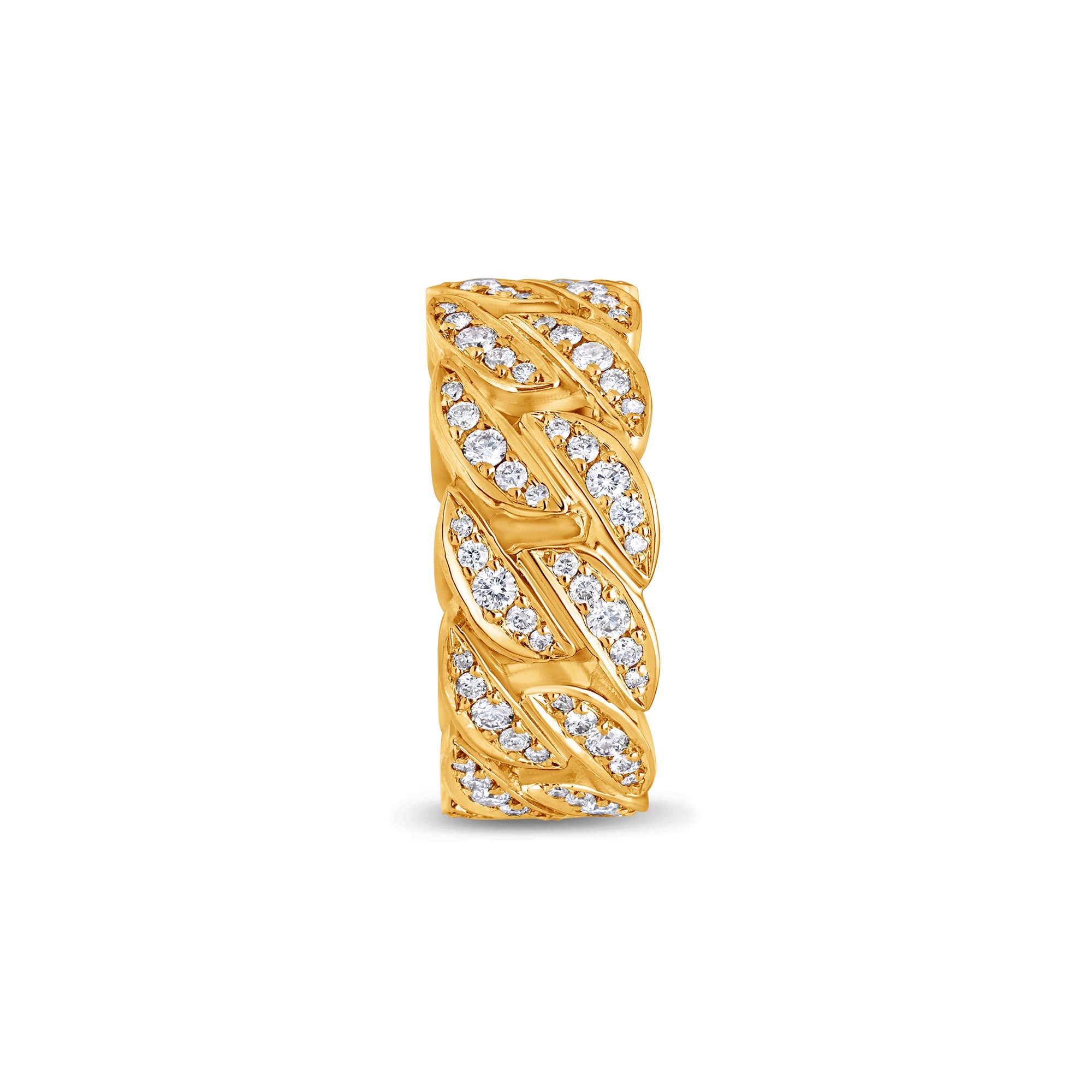 40cttw Cuban Link Ring | 10k white Gold – Klein's Jewelry