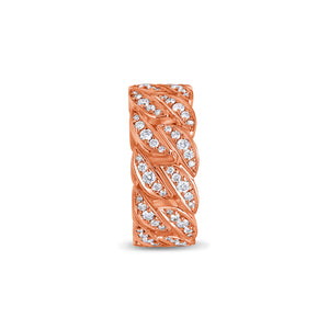 Cuban Link Eternity Ring (9mm, Fully Iced)