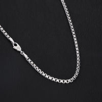 Gold Box Link Chain (4mm, Brush-finished)