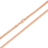Gold Box Link Chain (4mm, Brush-finished)