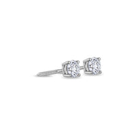 Solitaire Diamond Stud Earrings - 4 Prongs (GIA, 0.50 Carat Total, Round)