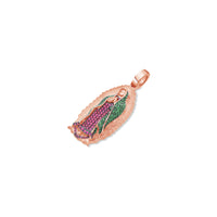 Micro Lady of Guadalupe Piece (Partially Iced, Green Mosaic)