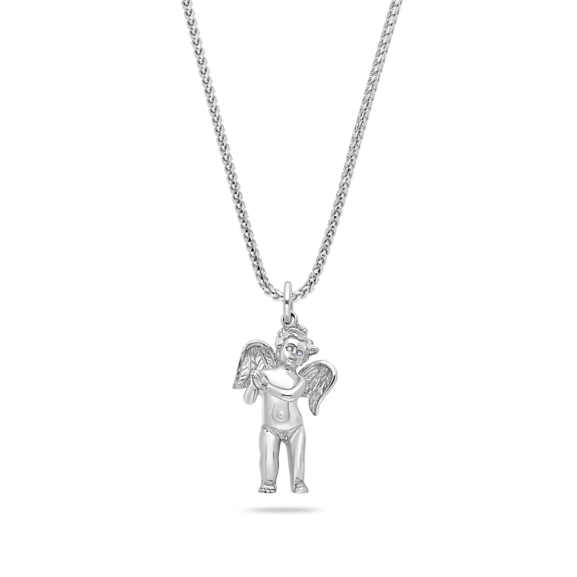 Milli Cherub Angel (Praying Hands, Diamond Eyes)