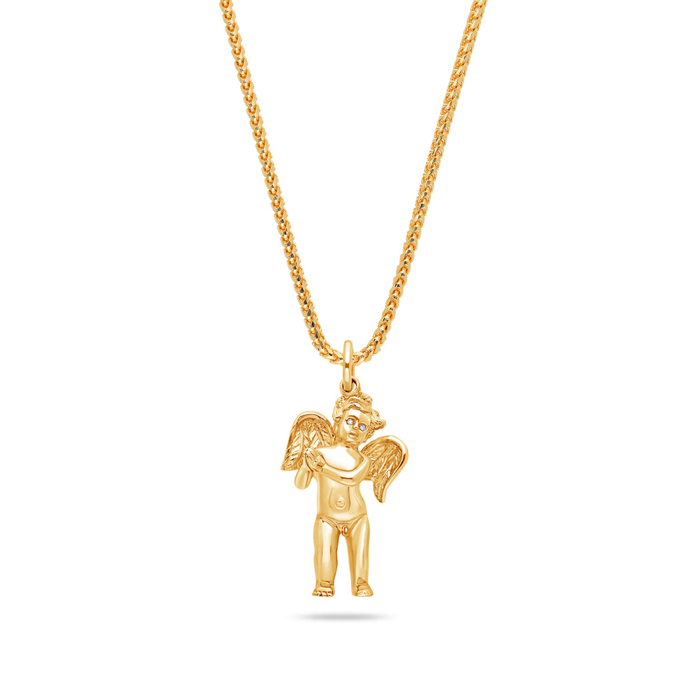 Milli Cherub Angel (Praying Hands, Diamond Eyes)