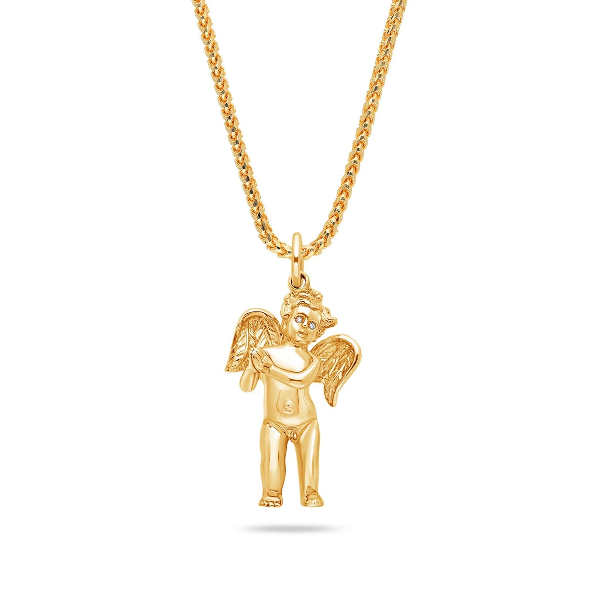 Milli Cherub Angel (Praying Hands, Diamond Eyes)