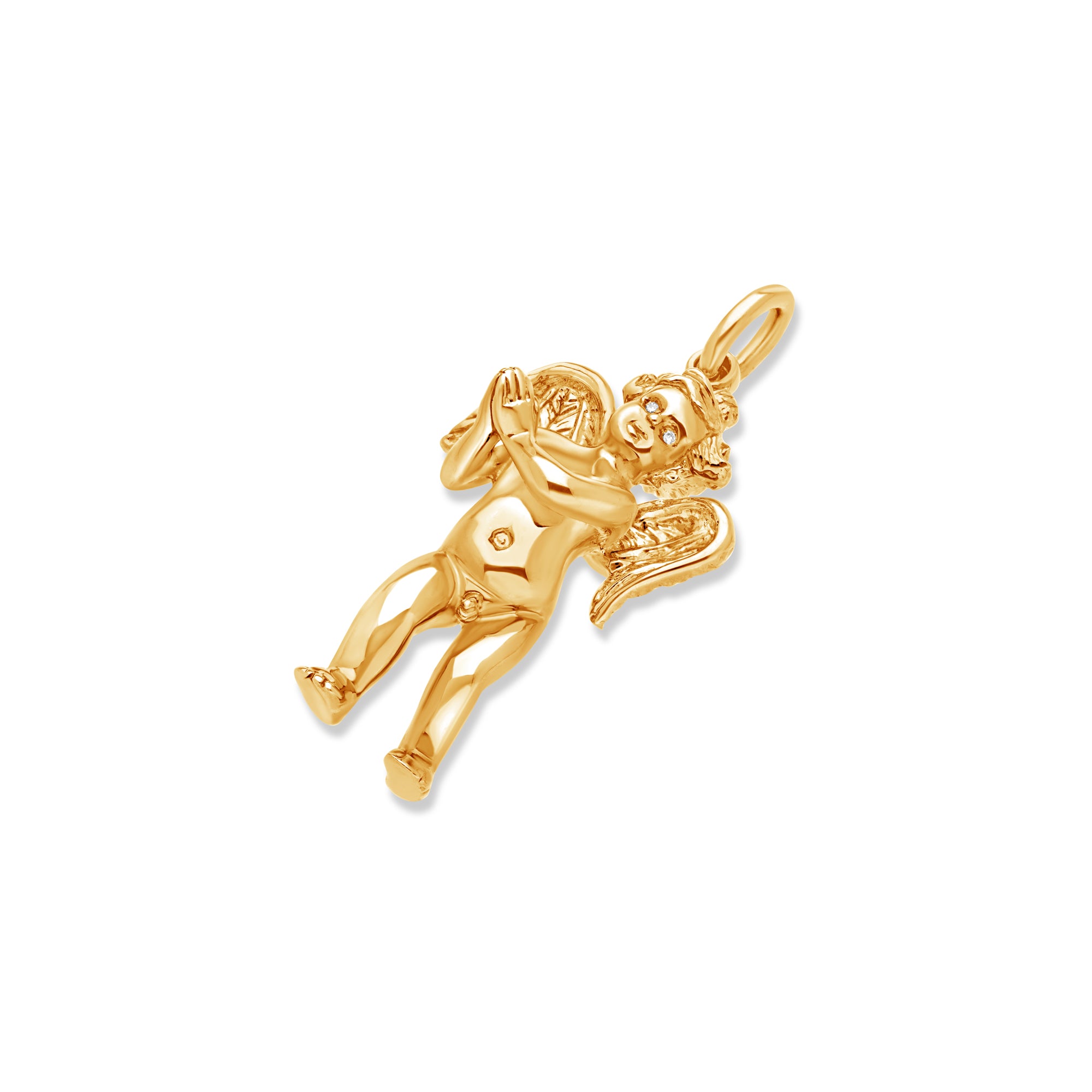 Milli Cherub Angel (Praying Hands, Diamond Eyes)