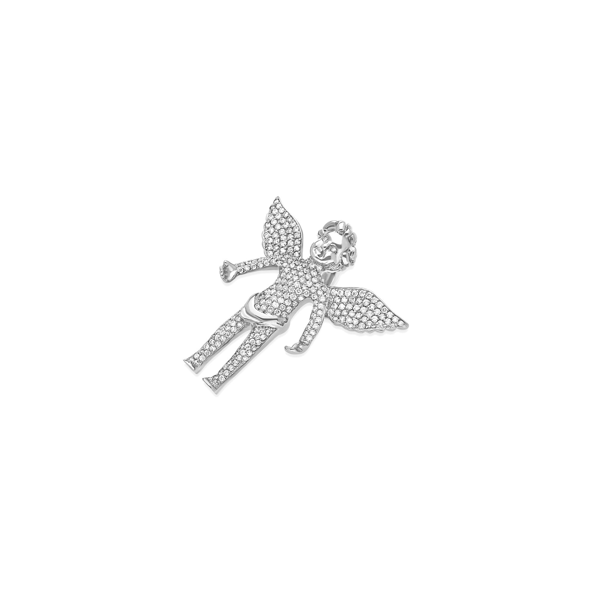 Micro Cherub Angel (Open Wings, Fully Iced)