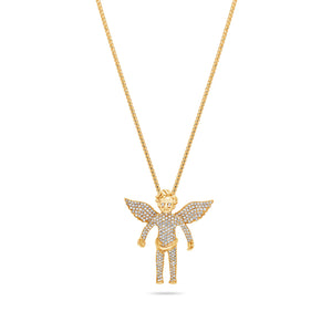 Micro Cherub Angel (Open Wings, Fully Iced)