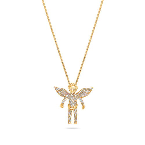 Micro Cherub Angel (Open Wings, Fully Iced)