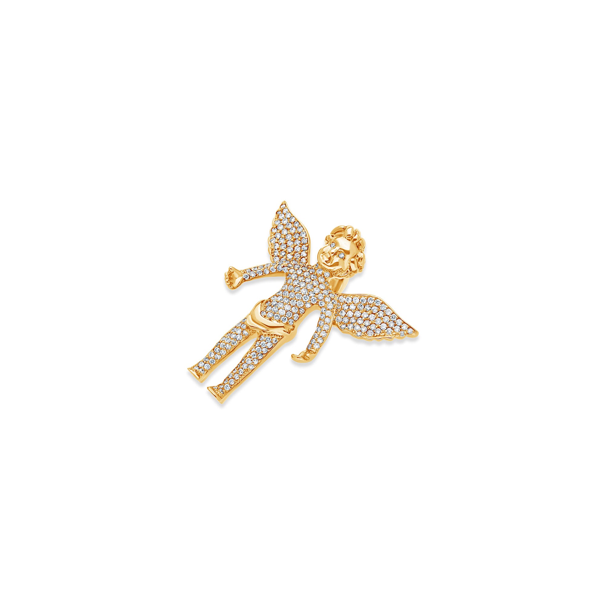 Micro Cherub Angel (Open Wings, Fully Iced)