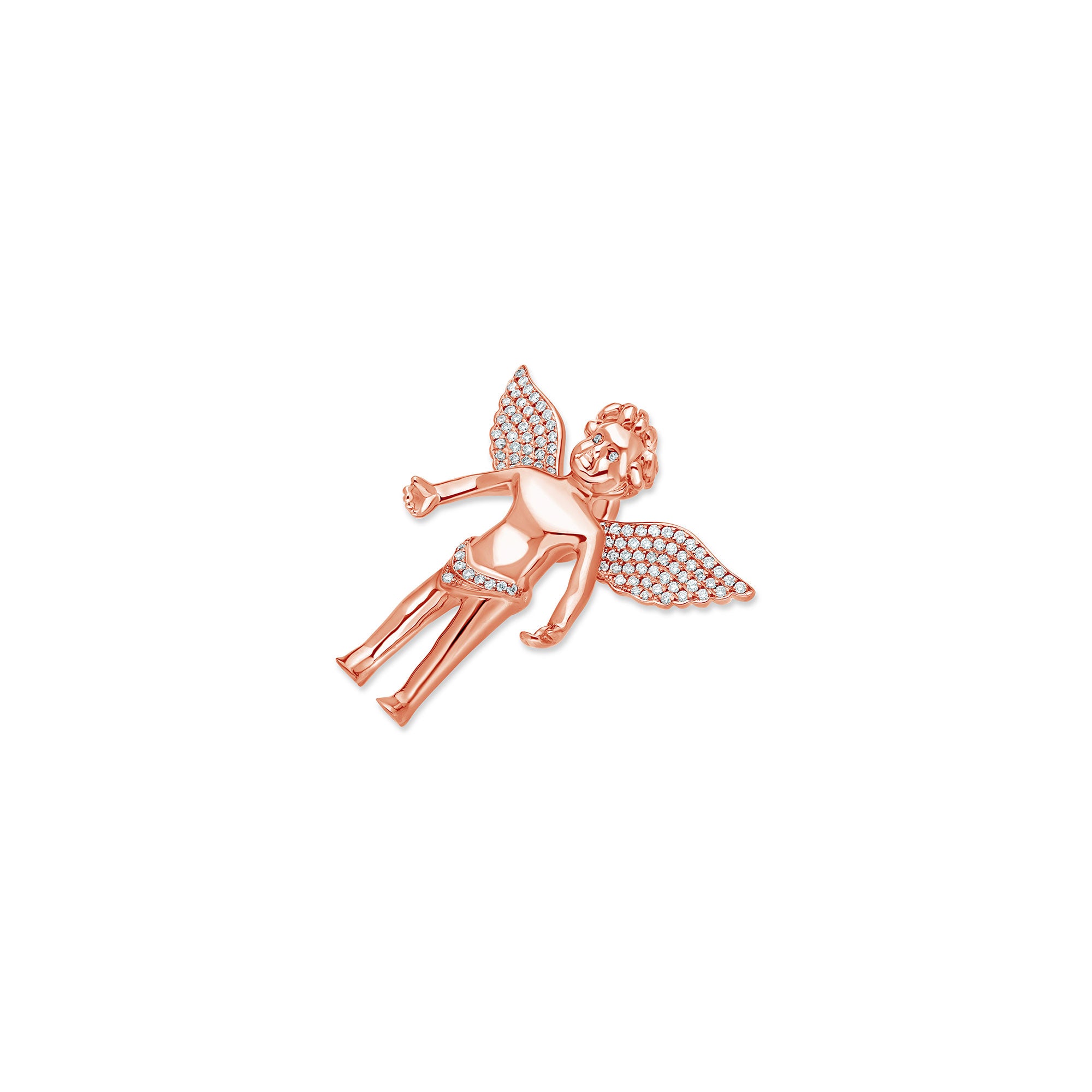 Micro Cherub Angel (Open Wings, Partially Iced)