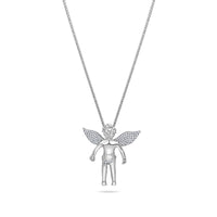 Micro Cherub Angel (Open Wings, Partially Iced)