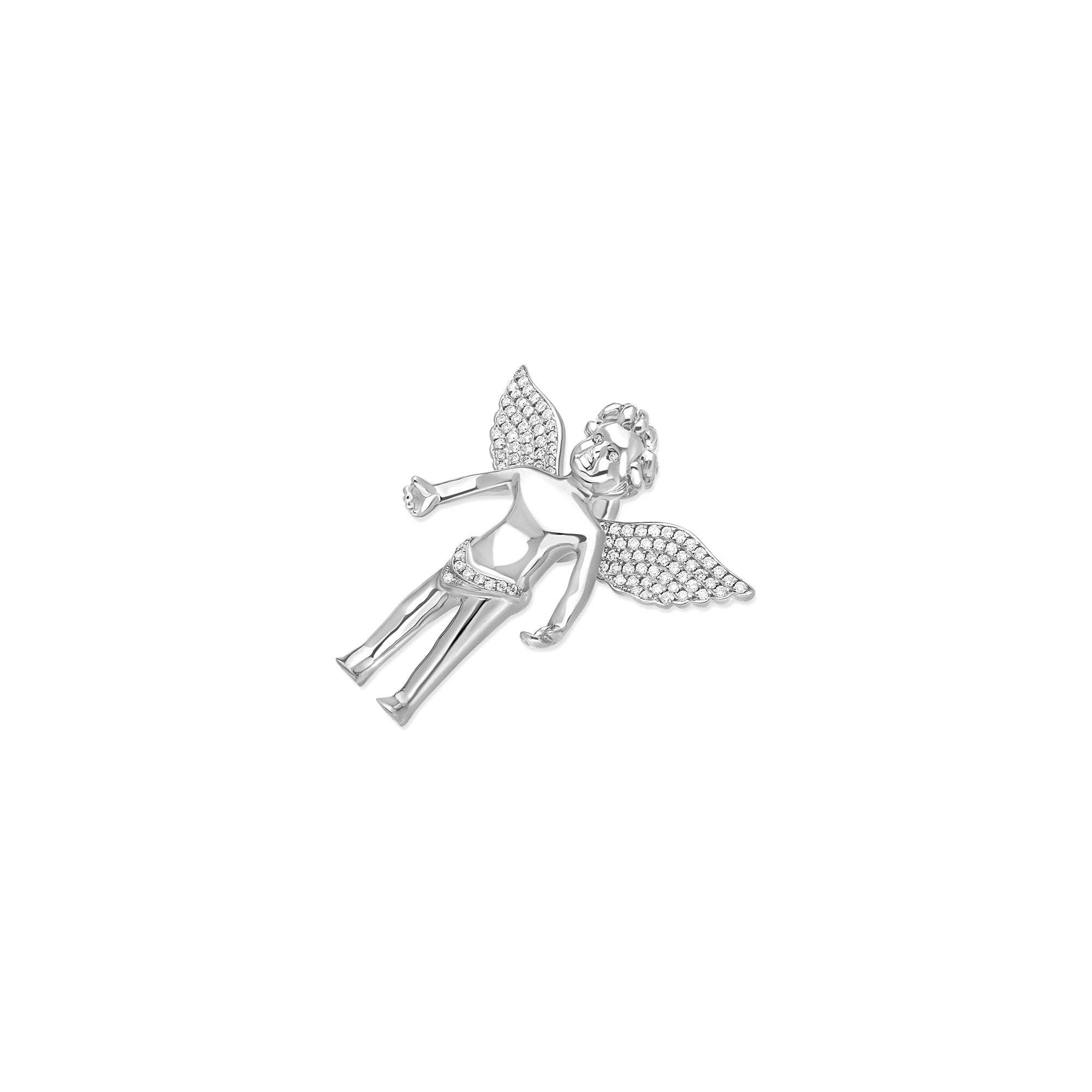Micro Cherub Angel (Open Wings, Partially Iced)