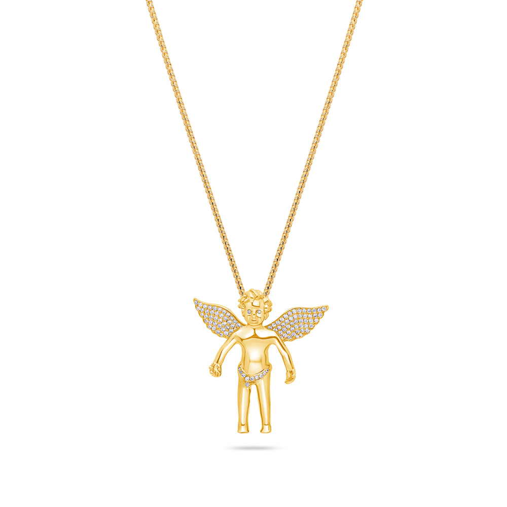 Micro Cherub Angel (Open Wings, Partially Iced)