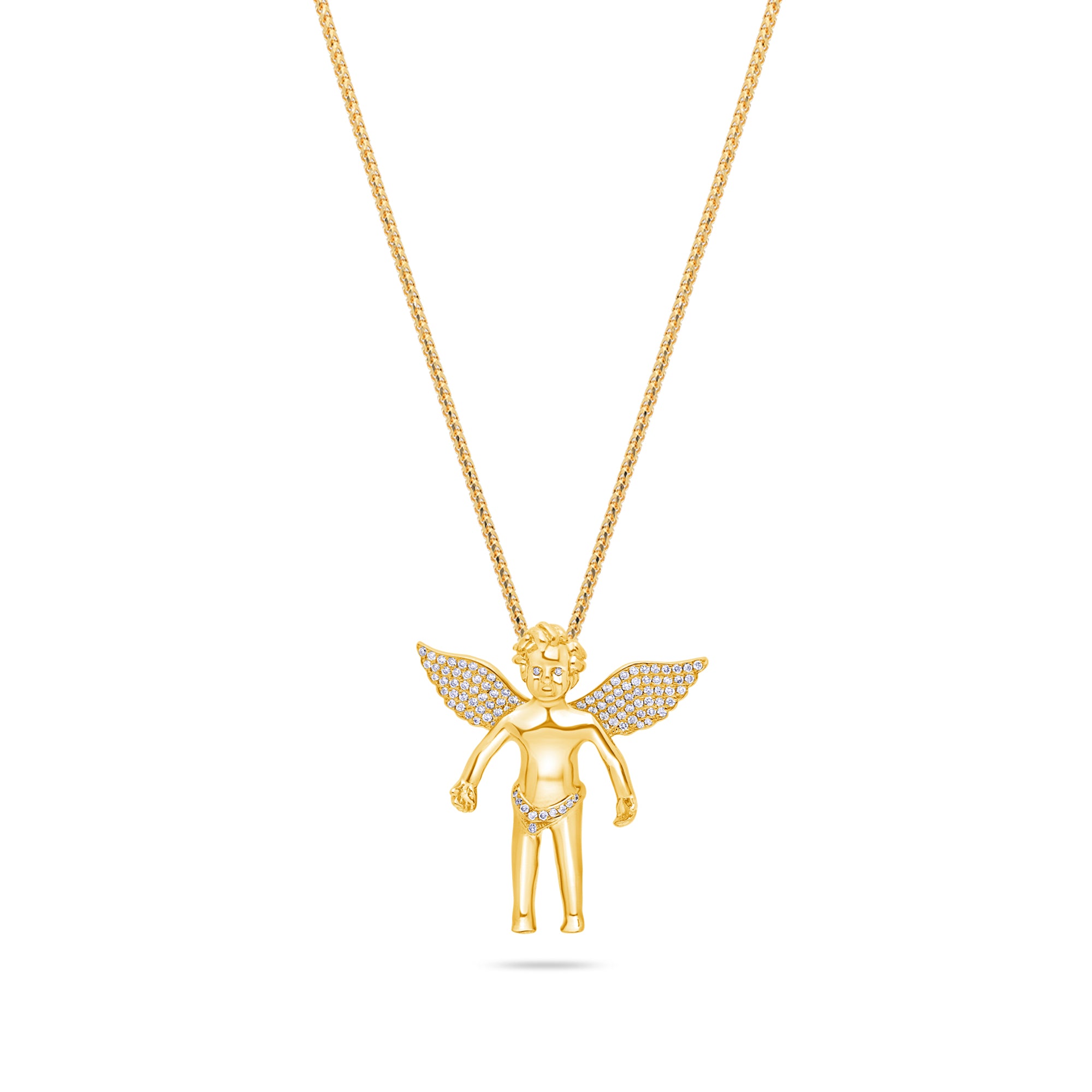Micro Cherub Angel (Open Wings, Partially Iced)
