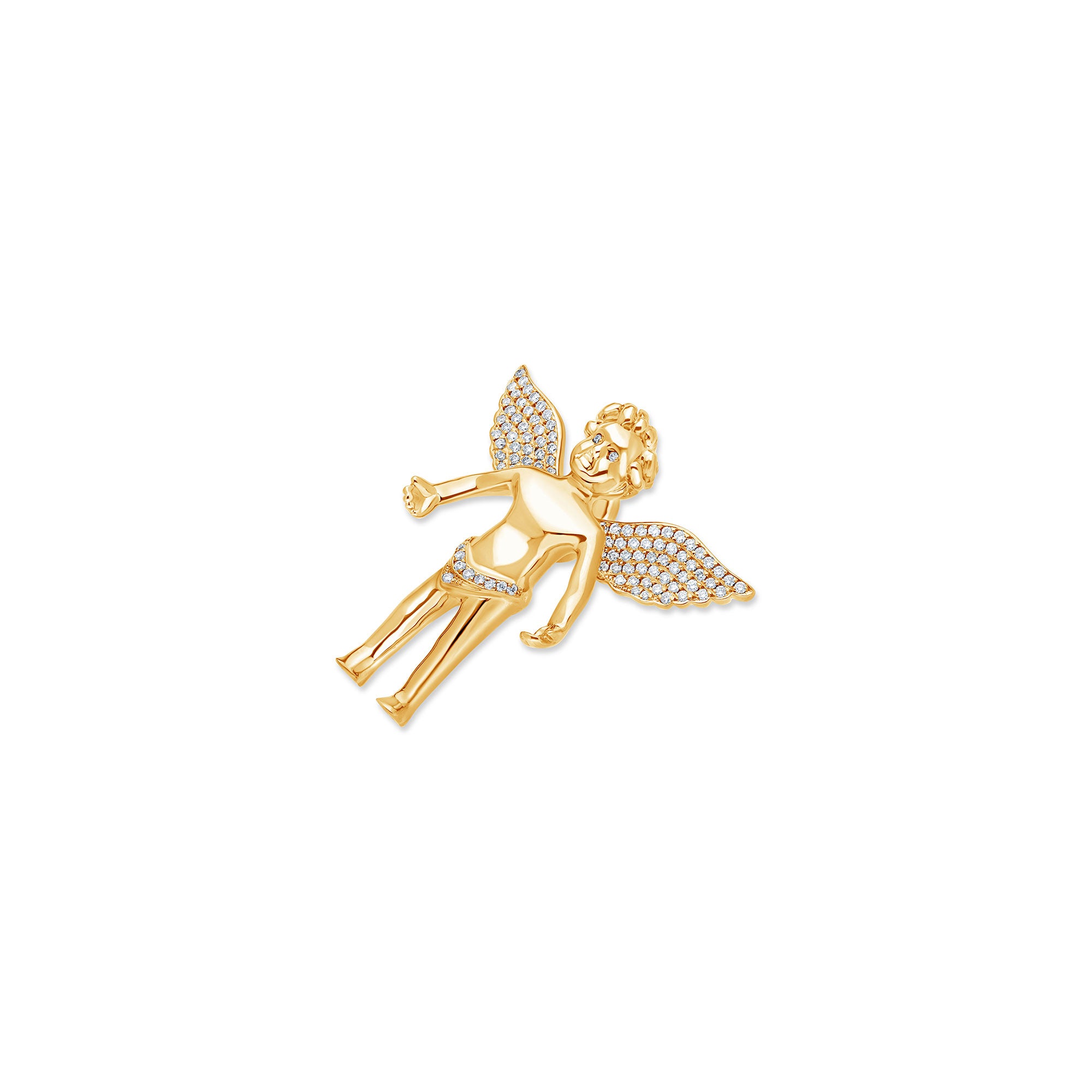 Micro Cherub Angel (Open Wings, Partially Iced)