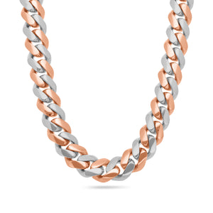 Two-Tone Cuban Link Chain (10mm)