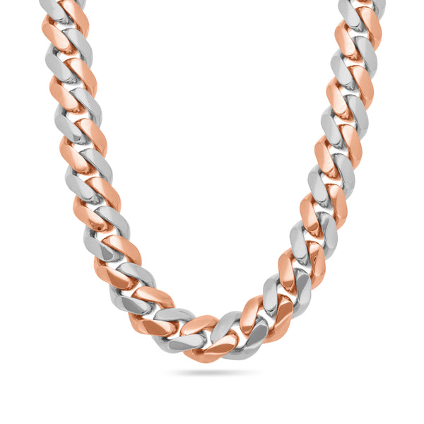 Two-Tone Cuban Link Chain (10mm)